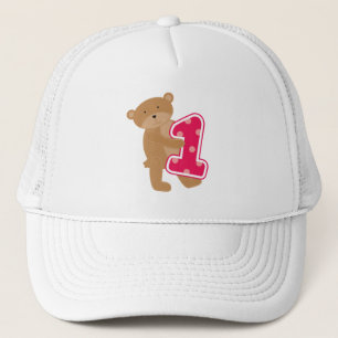 Bären 1. Geburtstag T - Shirt und Geschenke Truckerkappe