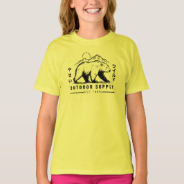 Bären-Abenteuer-Outdoor-Ausrüstung T-Shirt