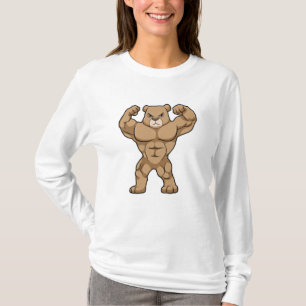 Bären als Bodybuilder mit großen Muskeln T-Shirt
