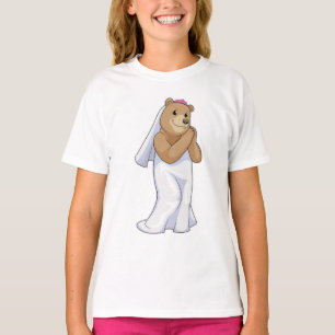 Bären als Brille mit Schleier T-Shirt