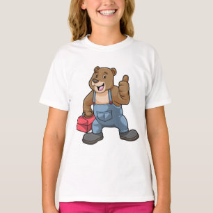 Bären als Handwerker mit Werkzeugkasten T-Shirt