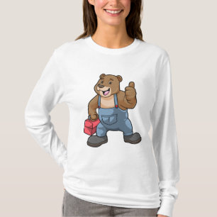 Bären als Handwerker mit Werkzeugkasten T-Shirt