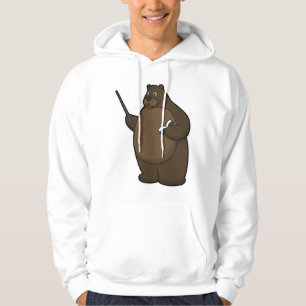 Bären als Lehrer mit Buch & Pointer Hoodie