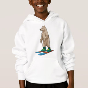 Bären als Skifahrer mit Ski Hoodie