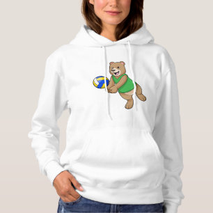 Bären als Volleyballspieler mit Volleyball Hoodie