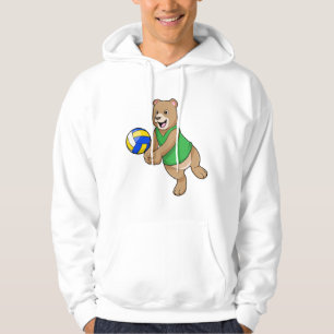 Bären als Volleyballspieler mit Volleyball Hoodie
