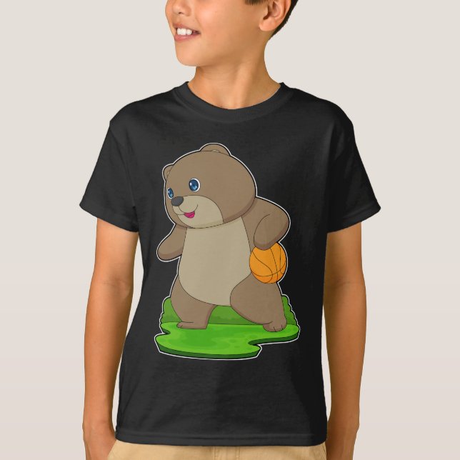 Bären Basketball-Spieler Basketball T-Shirt (Vorderseite)