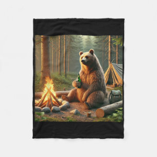 Bären Camping  Fleecedecke