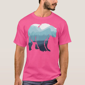 Bären-Camping-Wanderstiefel Treckepfen T-Shirt