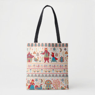 Bären, Fuchs, Hähnchen und Huhn mit Huhn, Feen o Tasche