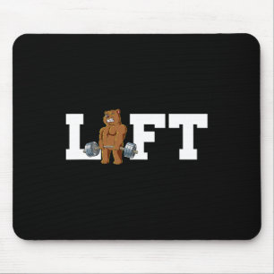 Bären-Gym-Training mit Gewichten Deadlift Mousepad
