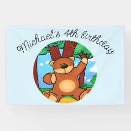 Bären im Grasland Geburtstag Banner