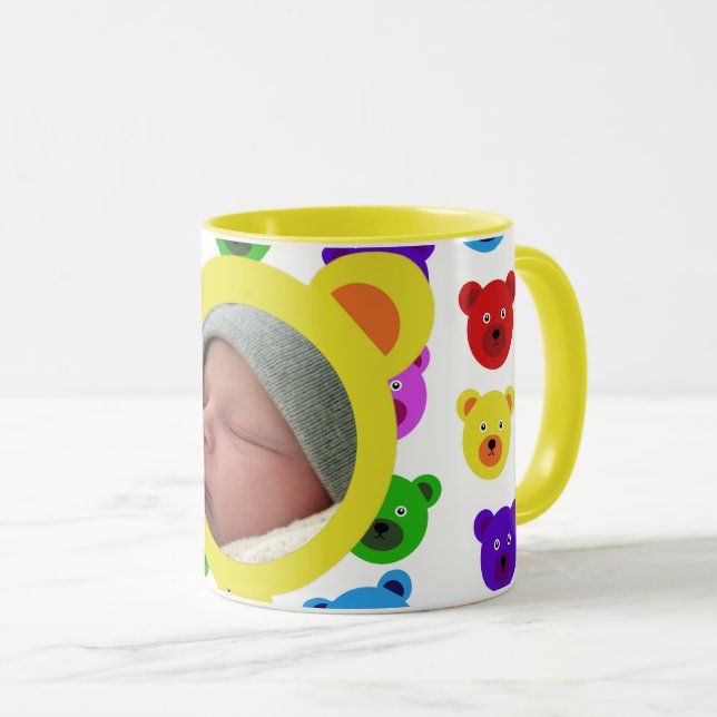 Bären in Gelb Tasse (VorderseiteRechts)