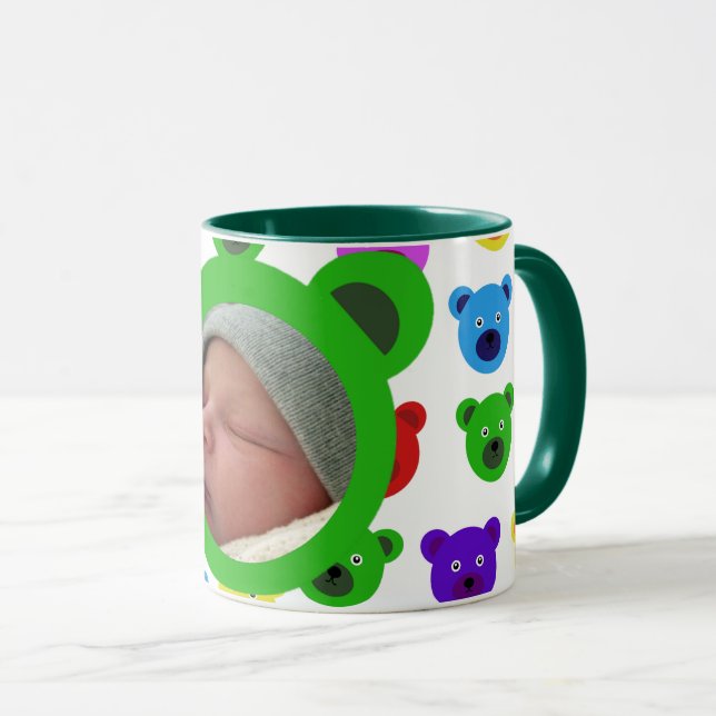 Bären in Grün Tasse (VorderseiteRechts)