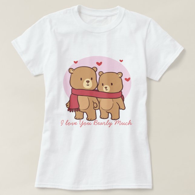 Bären in Liebe T - Shirt (Design vorne)