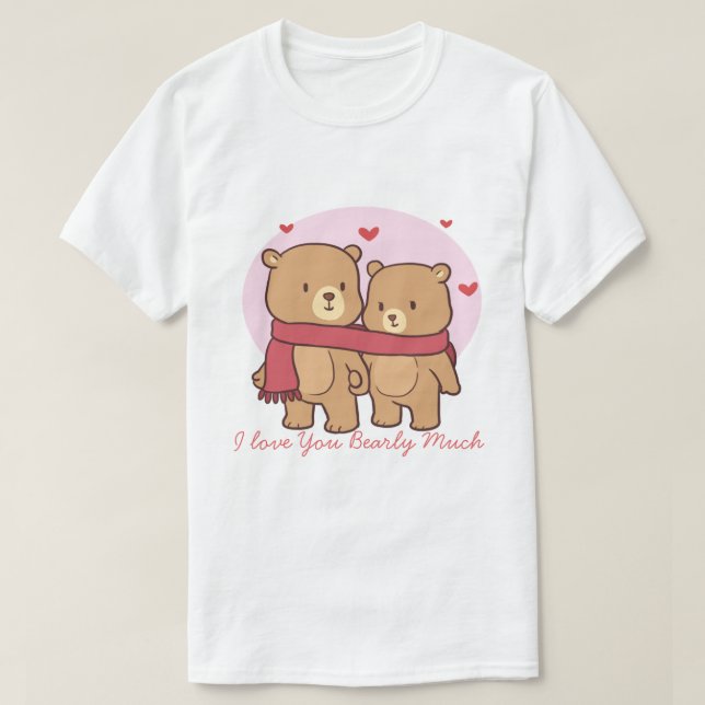 Bären in Liebe T - Shirt (Design vorne)