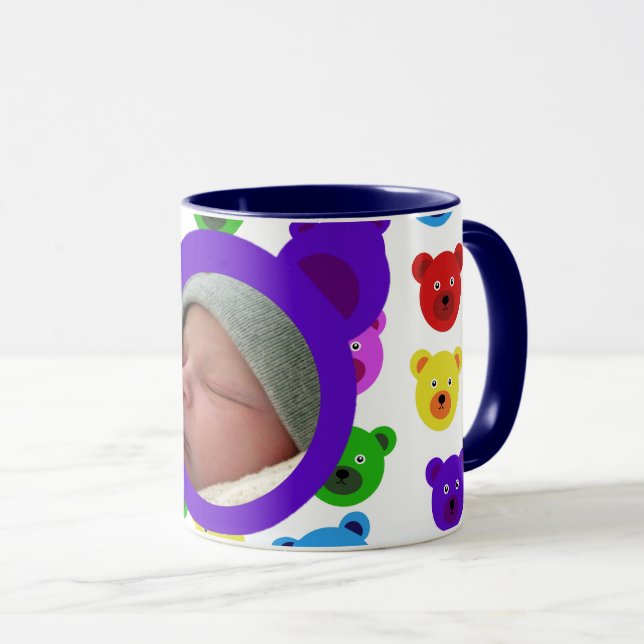 Bären in Lila Tasse (VorderseiteRechts)