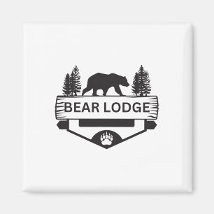 Bären Lodge Wyoming Wildtiere Bär Wandern Camping Magnet