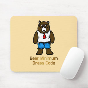 Bären Minimal Funny Office Pub Art Mousepad