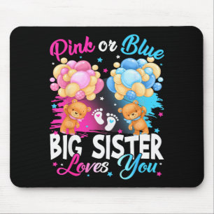 Bären Nk Oder Blau Große Schwester Liebt Dich Gesc Mousepad