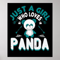 Bären - Nur ein Mädchen, das Panda Liebe
