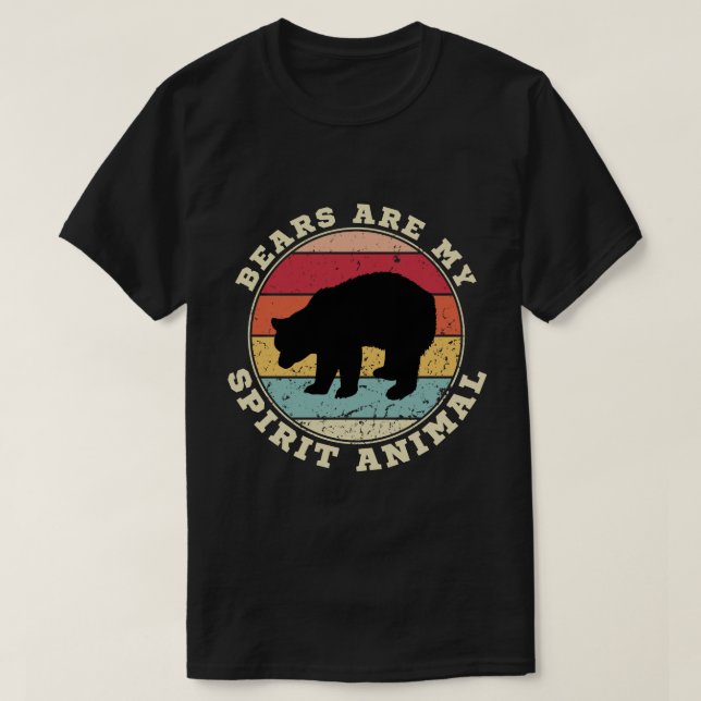 Bären sind mein Geist-Tier-T - Shirt (Design vorne)