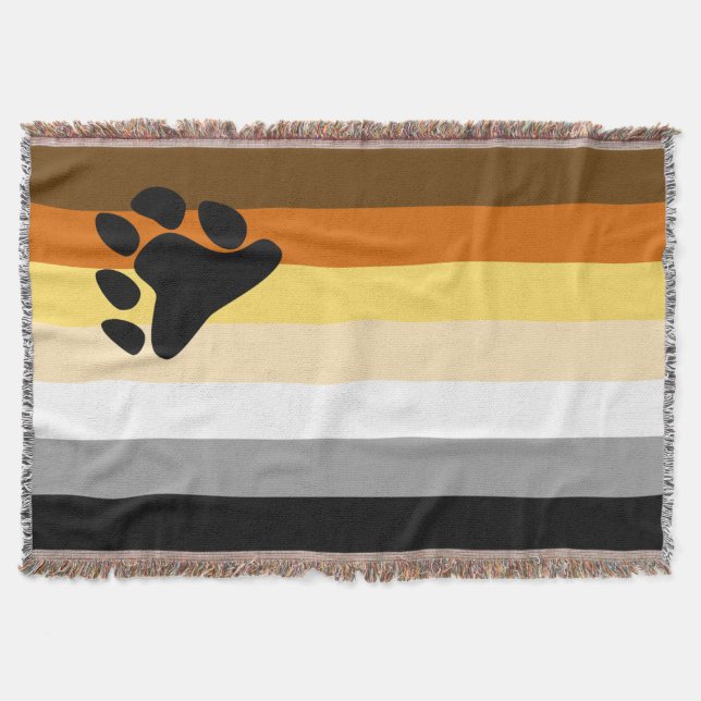 Bären-Stolz-Flagge Decke (Vorderseite)