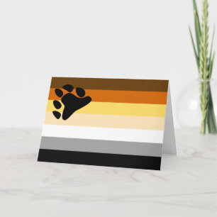 Bären-Stolz-Flagge Feiertagskarte
