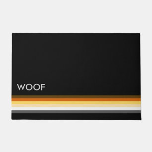 Bären-Stolzflagge WOOF Fußmatte