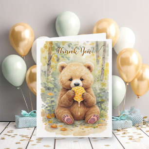 Bären-Themen-Dankeschön-Karte für Baby-Shower-Gesc Karte