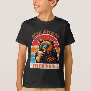 Bären trinken Bier Outdoor Funny Grizzi Wandern T-Shirt