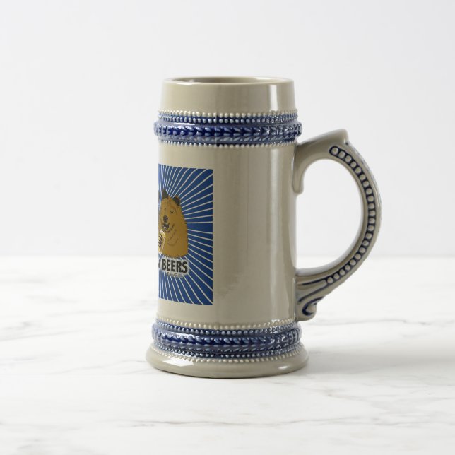 Bären u. Bier-Bier Stein! Bierglas (Rechts)