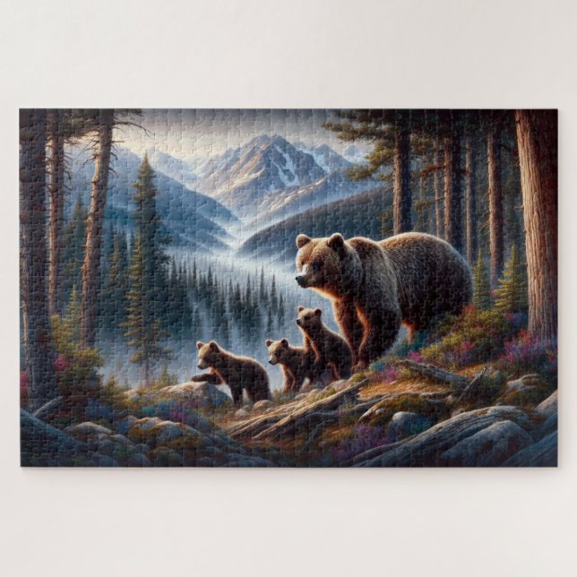 Bären- und Cubs-Abenteuer, Waldberg (Horizontal)