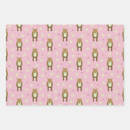 Bären und Freunde Packpapier Geschenkpapier Set