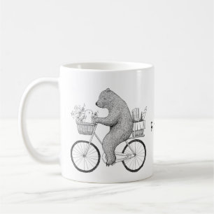Bären und Sonnenschein auf dem Fahrrad Individuel Kaffeetasse