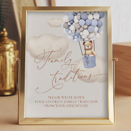 Bärenballons Lieblings-Familientraditionen Untersc Fotodruck