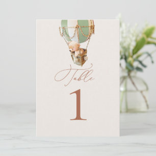 Bärenballons-Tischnummer