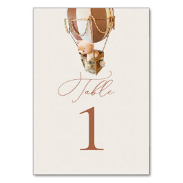 Bärenballons-Tischnummer Tischnummer