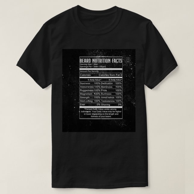 Bärenbär mit Nahrungsfakten nie durcheinander brin T-Shirt (Design vorne)