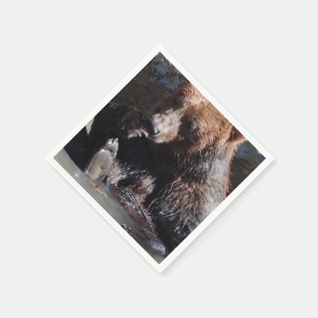Bärenbär Serviette (Ecke)