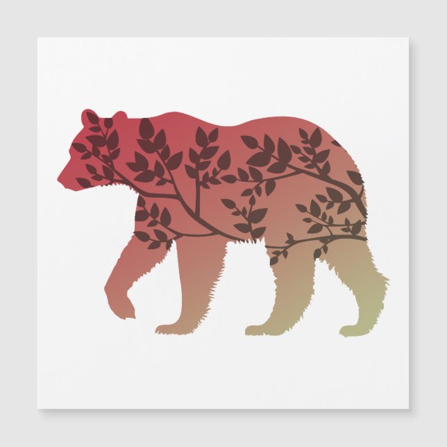 Bärenbaum Magnetkarte (Vorderseite)