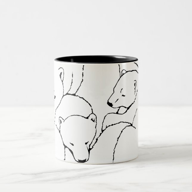 Bärenblume Tasse Glasblase Mother & Cubs Bären Tas (Mittel)