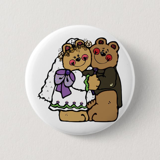 Bärenbraut und Bärenbaum Button (Vorderseite)