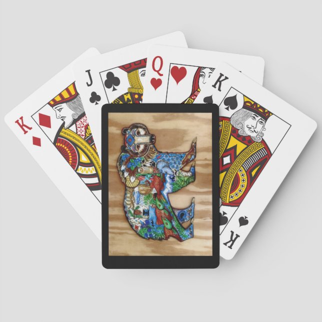 Bärenbrücke und spielkarten (Rückseite)