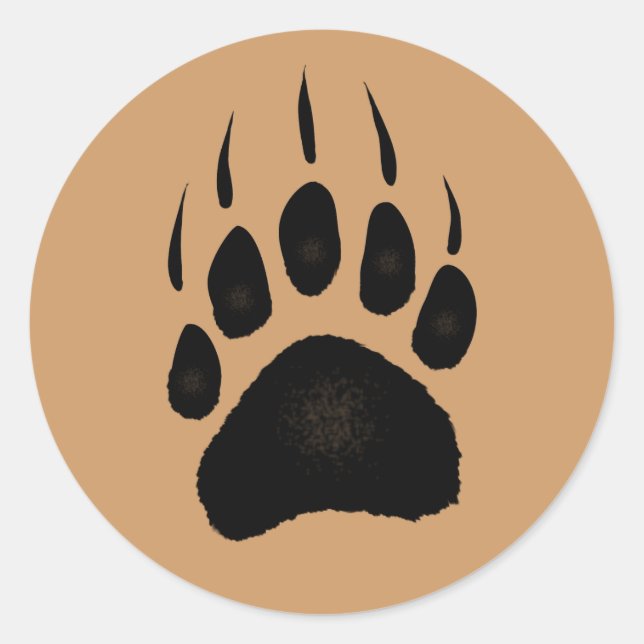 Bärendesign für Tierschützer und Wildtiere Runder Aufkleber (Vorderseite)