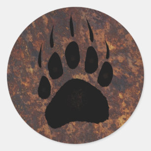 Bärendesign für Tierschützer und Wildtiere Runder Aufkleber