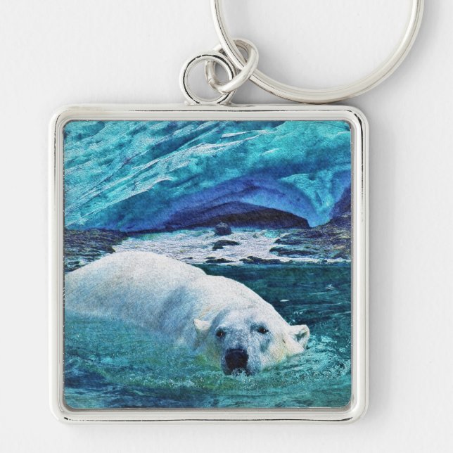 Bärendesign für Tierschützer und Wildtiere Schlüsselanhänger (Vorne)