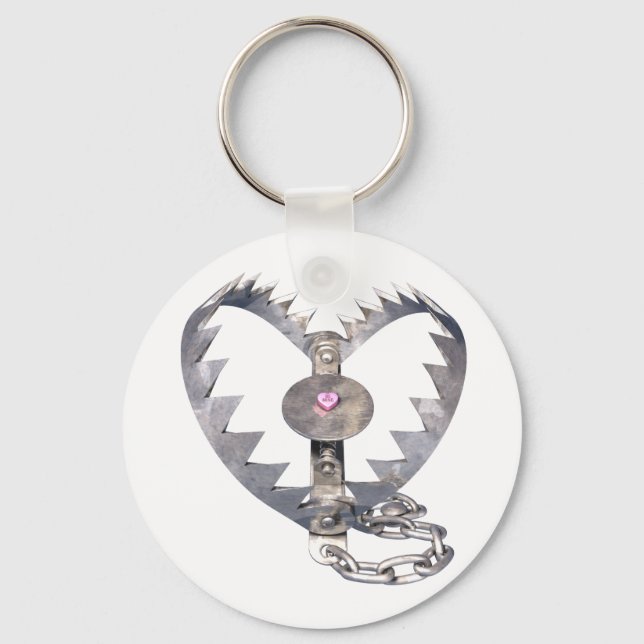 Bärenfalle Herz Schlüsselanhänger (Vorderseite)