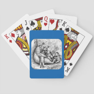 Bärenfamilie Spielkarten