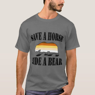 Bärenfarben retten Pferdereiten T-Shirt